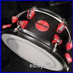 Ddrum hybrid Rare 6 Piece Shell Kit W 20 x 20 bass drum, black, Triggers Removed