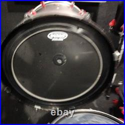 Ddrum hybrid Rare 6 Piece Shell Kit W 20 x 20 bass drum, black, Triggers Removed