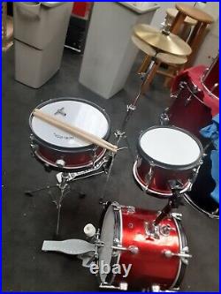 Del Sol Quality Small 3 Drum Set 12 Bass Compact Travel Junior Jr Kids Kit