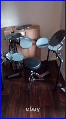 Digital Electronic Full Drum Kit with Drum Pads, Cymbal Pads, Drum Module & Stool