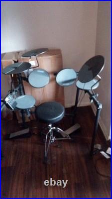 Digital Electronic Full Drum Kit with Drum Pads, Cymbal Pads, Drum Module & Stool