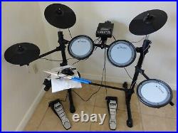 Donner 7 Piece Electronic Drum Set Electric Mesh Drum Kit For Beginners Ded-100
