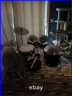 Donner DDS-520 Acoustic Drum Kit With Built In Practice Pads And Upgraded Throne