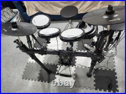 Donner DED-200 Electric Drum Set Dual Zone Snare w Throne, Headphones & Mat