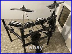 Donner DED-200 Electric Drum Set With Throne Quiet Mesh Pads Complete Set USED