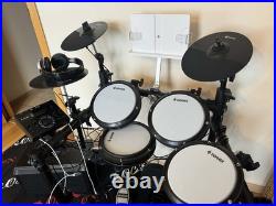 Donner DED-200 drum set, drum pad, rug, stand, sticks