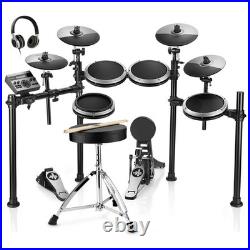 Donner DED-200X Electric Drum Set With Throne Headphones Dual Zone Snare Donner DED-200X Electric Drum Set With Throne Headphones Dual Zone Snare