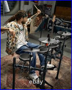 Donner DED-200X Electric Drum Set With Throne Headphones Dual Zone Snare Donner DED-200X Electric Drum Set With Throne Headphones Dual Zone Snare