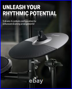 Donner DED-200X Electric Drum Set With Throne Headphones Dual Zone Snare Donner DED-200X Electric Drum Set With Throne Headphones Dual Zone Snare