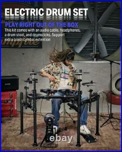 Donner DED-200X Electric Drum Set With Throne Headphones Dual Zone Snare Donner DED-200X Electric Drum Set With Throne Headphones Dual Zone Snare
