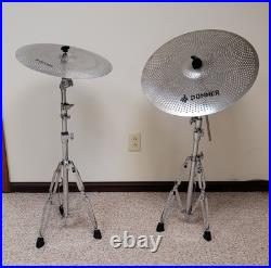 Donner Drum Set Adult with Practice Mute Pad, 5-Piece 22 inch Full Size Acoustic