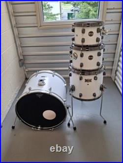 Drum Kit Shell Pack. Custom Matte White. Very Good Cond. Local Pickup