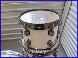 Drum Kit Shell Pack. Custom Matte White. Very Good Cond. Local Pickup