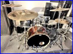 Drum Kit with Yamaha Snare & Toms + Sabian & Wuhan Cymbals