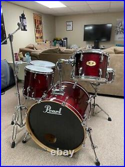Drum Set Pearl 5-piece all Maple Shell Red