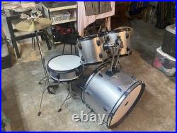 Drum Set With Many Accessories