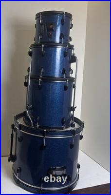 Drum set blue Gammon Percussion kit (kick 20/ Toms 18/ 16/ 14)