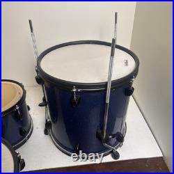 Drum set blue Gammon Percussion kit (kick 20/ Toms 18/ 16/ 14)