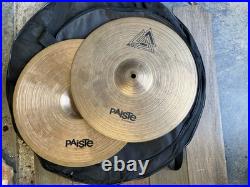 Drums, Set Of 6 Cymbals, Brand Name Sabian, Paiste, Zildjian, 2 Are High Hats