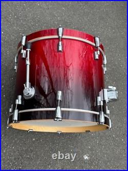 Drumset Drumcraft Drum Craft Bass Drum Transparent Red 22 Inches