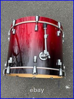 Drumset Drumcraft Drum Craft Bass Drum Transparent Red 22 Inches