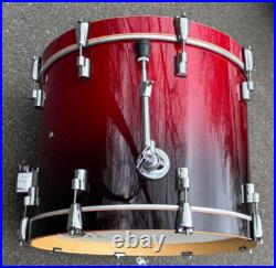 Drumset Drumcraft Drum Craft Bass Drum Transparent Red 22 Inches