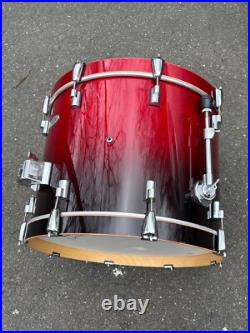 Drumset Drumcraft Drum Craft Bass Drum Transparent Red 22 Inches