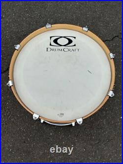 Drumset Drumcraft Drum Craft Bass Drum Transparent Red 22 Inches