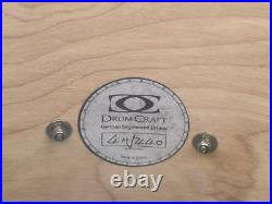 Drumset Drumcraft Drum Craft Bass Drum Transparent Red 22 Inches