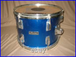 Drumset Schlagzeug stahlblau Vintage 80er Jahre Sammlerstück
