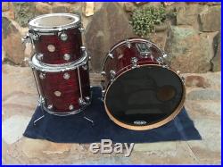Dw Collectors 3pc Drum Set Kit Red Onyx