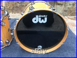 Dw Collectors Exotic Limited Edition 3pc Quilted Maple Jazz Drum Set Kit