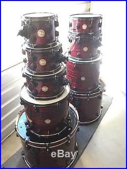 Dw Collectors Series 9pc Drum Set Kit Red Onyx