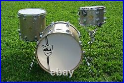 Dw USA Classics Series 3 Pc Broken Glass 22 12 16 Drum Set! Lot S941