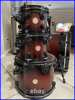 Dw collectors 4 Piece Drumset In Tobacco Faded Burst