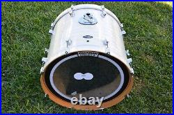 EARLY 6 STAR MEXICO MODEL! PDP by DW 22 CX WHITE ONYX BASS DRUM 4 YOUR SET i283
