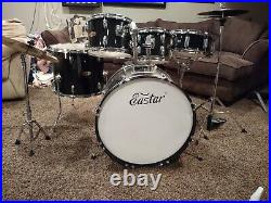 EASTAR Drum Set 22 5 Piece Full Size Drum Kit Junior Hardly Used! PICK UP ONLY