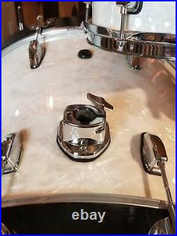 Eames 2004 Birch Natural Tone Drumset White Marine Pearl wrap Pearl Hardware