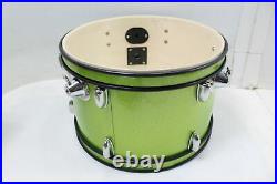 Eastar EDS-280G Kids 16 Inch Three Piece Junior Drum Set Kit w Throne Green