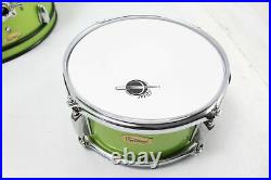 Eastar EDS-280G Kids 16 Inch Three Piece Junior Drum Set Kit w Throne Green