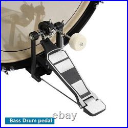 FAST, FREE SHIPPING? Full Size Acoustic Drum Kit +Cymbals +Throne +Pedals