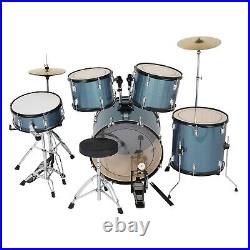 FAST, FREE SHIPPING? Full Size Acoustic Drum Kit +Cymbals +Throne +Snare