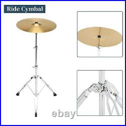 FAST, FREE SHIPPING? Full Size Acoustic Drum Kit +Cymbals +Throne +Snare