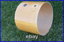 FLAWED GRETSCH 18 CATALINA CLUB NATURAL BASS DRUM SHELL for YOUR SET! LOT K139