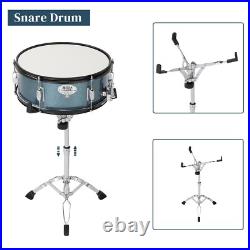 FREE SHIPPING? Full Size Acoustic Drum Kit +Cymbals +Throne +Snare +Toms