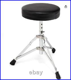 FREE SHIPPING? Junior Sized Acoustic Drum Kit Cymbals Throne Snare