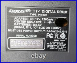 Fender Starcaster Electronic Drum Set With Foot Pedals Model TT-1