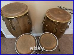 Four Rogers Congo Drums & Stands