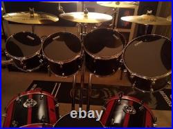 Full 8pc Pdp Custom Kit And Gibraltar Rack