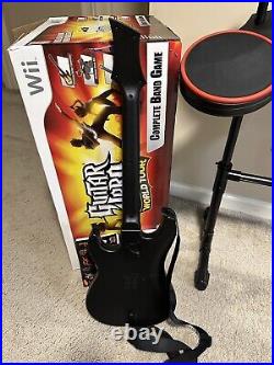 GENTLY USED WORKING CONDITION Wii Guitar Hero World Tour Bundle In Box 2008